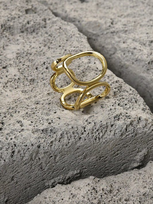 Gold Plated Designer Ring