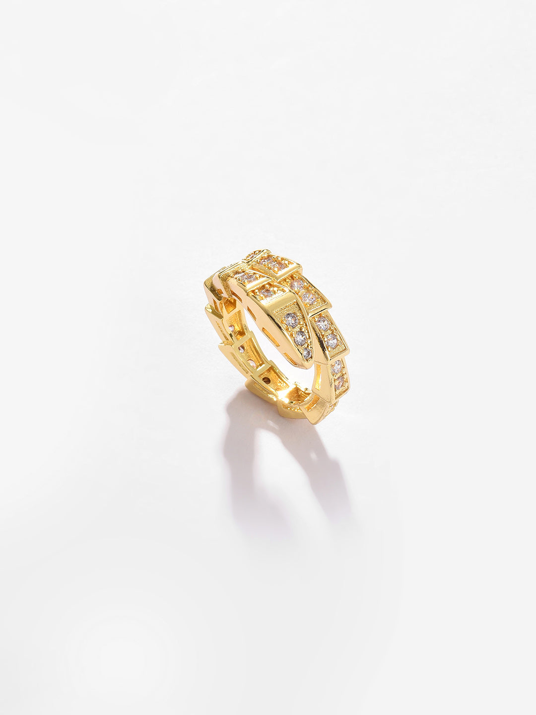 Gold Plated Designer Stone Ring