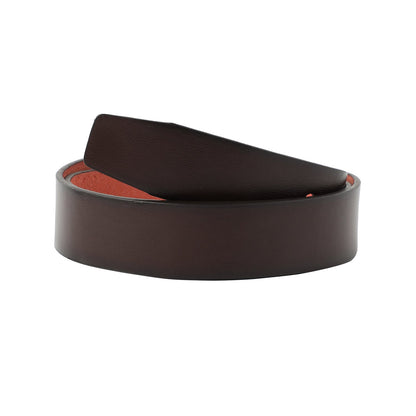 Brown Textured Formal Vegan Leather Leather Belt