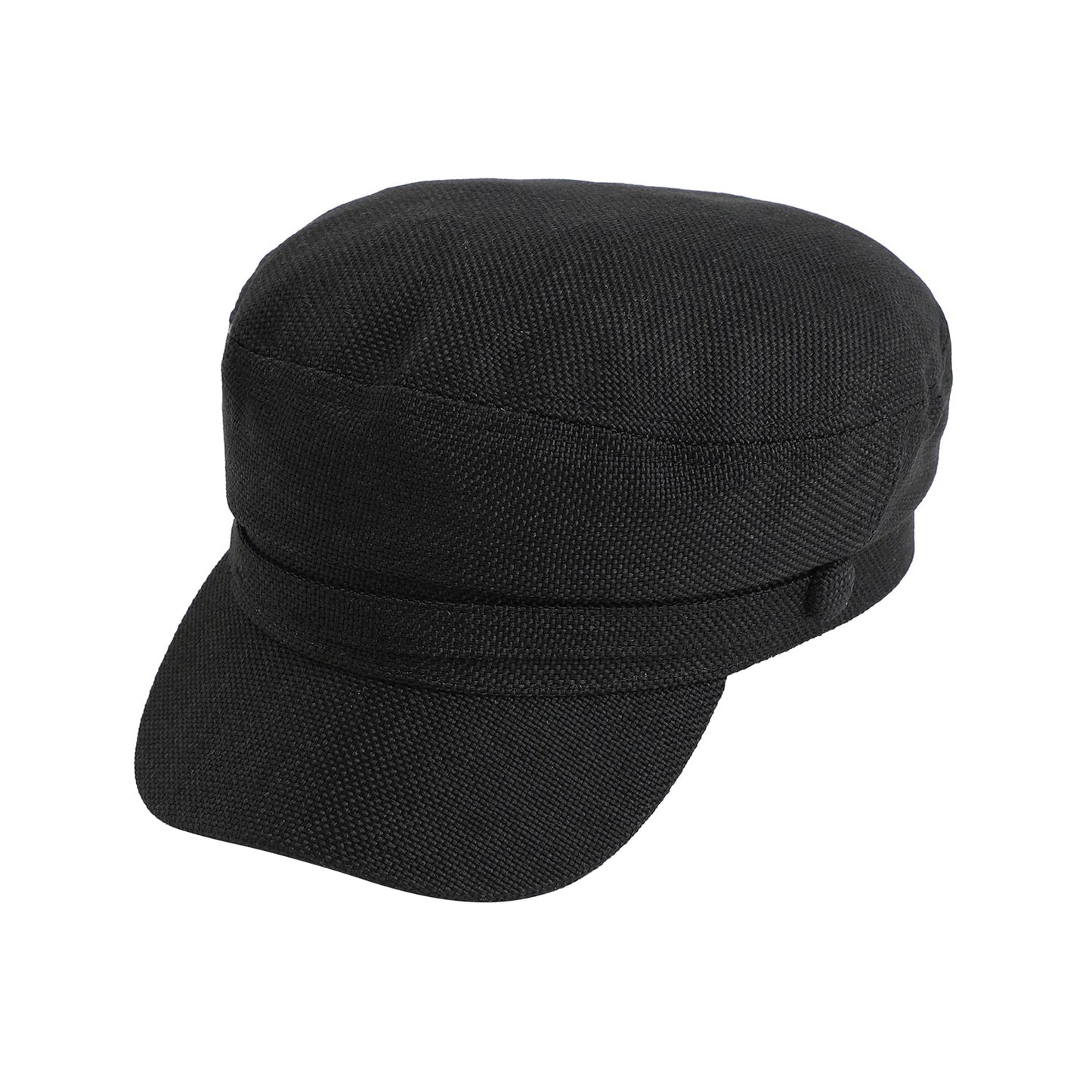 Solid Black Bretan Cap