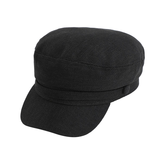 Solid Black Bretan Cap