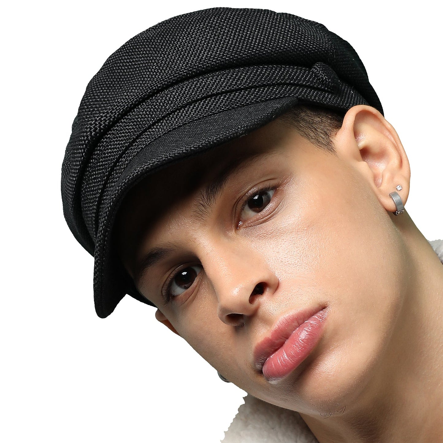 Solid Black Bretan Cap