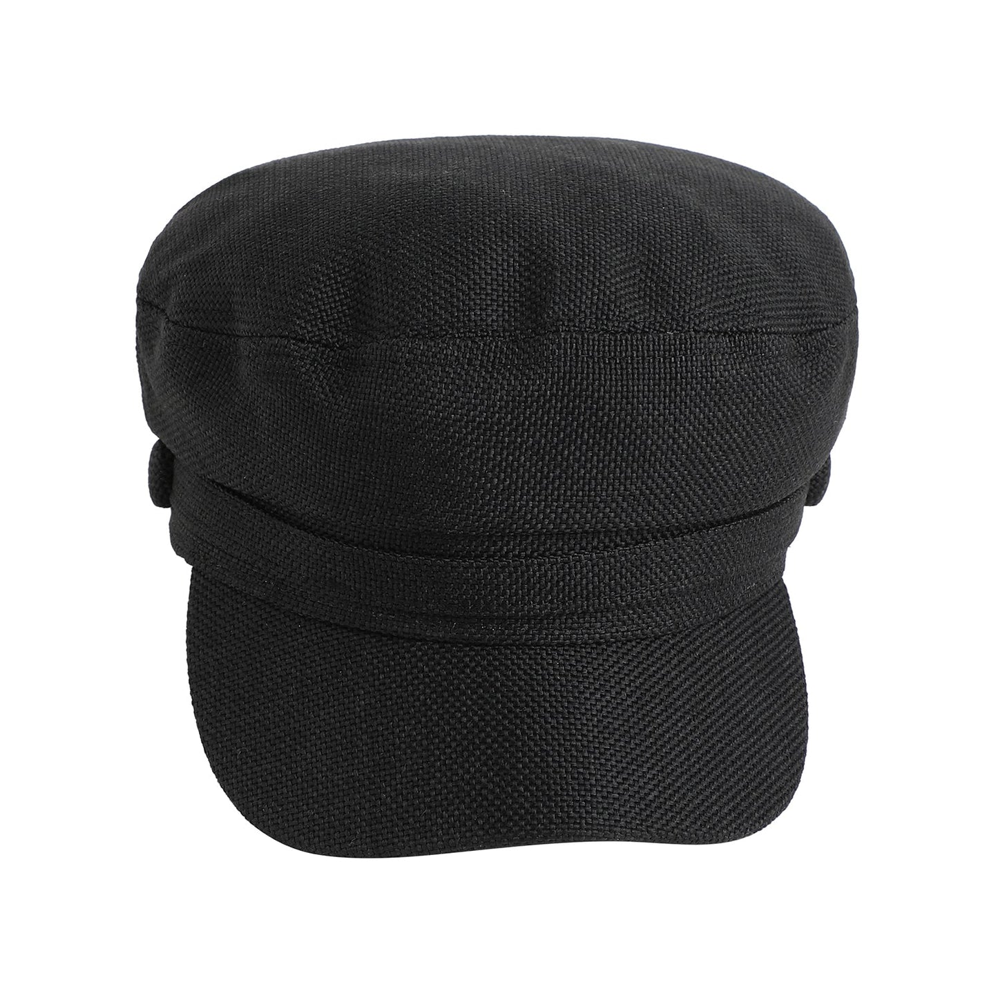 Solid Black Bretan Cap