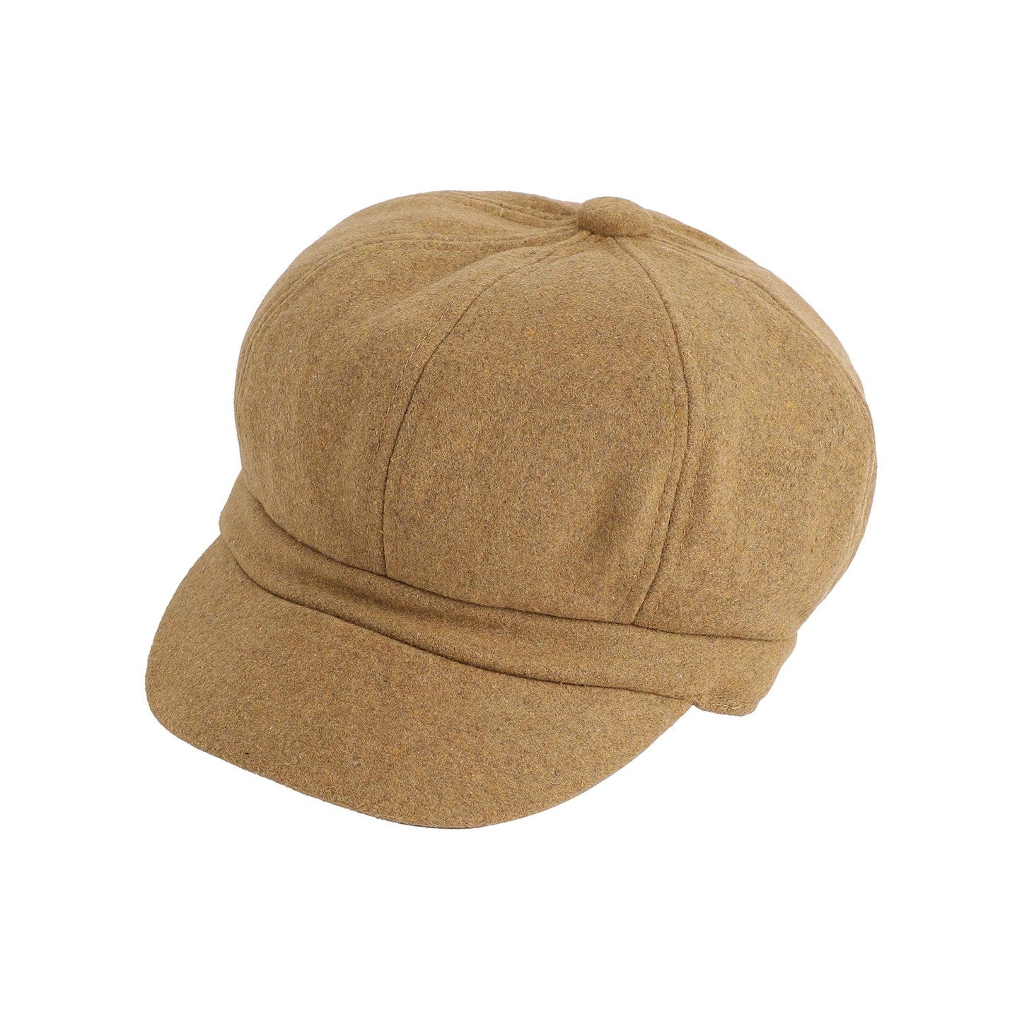 Solid Mustard Newsboy Cap