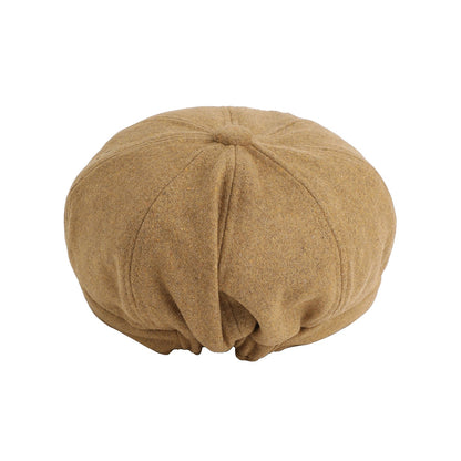 Solid Mustard Newsboy Cap