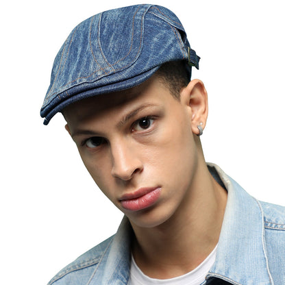 Blue Denim Driver Cap