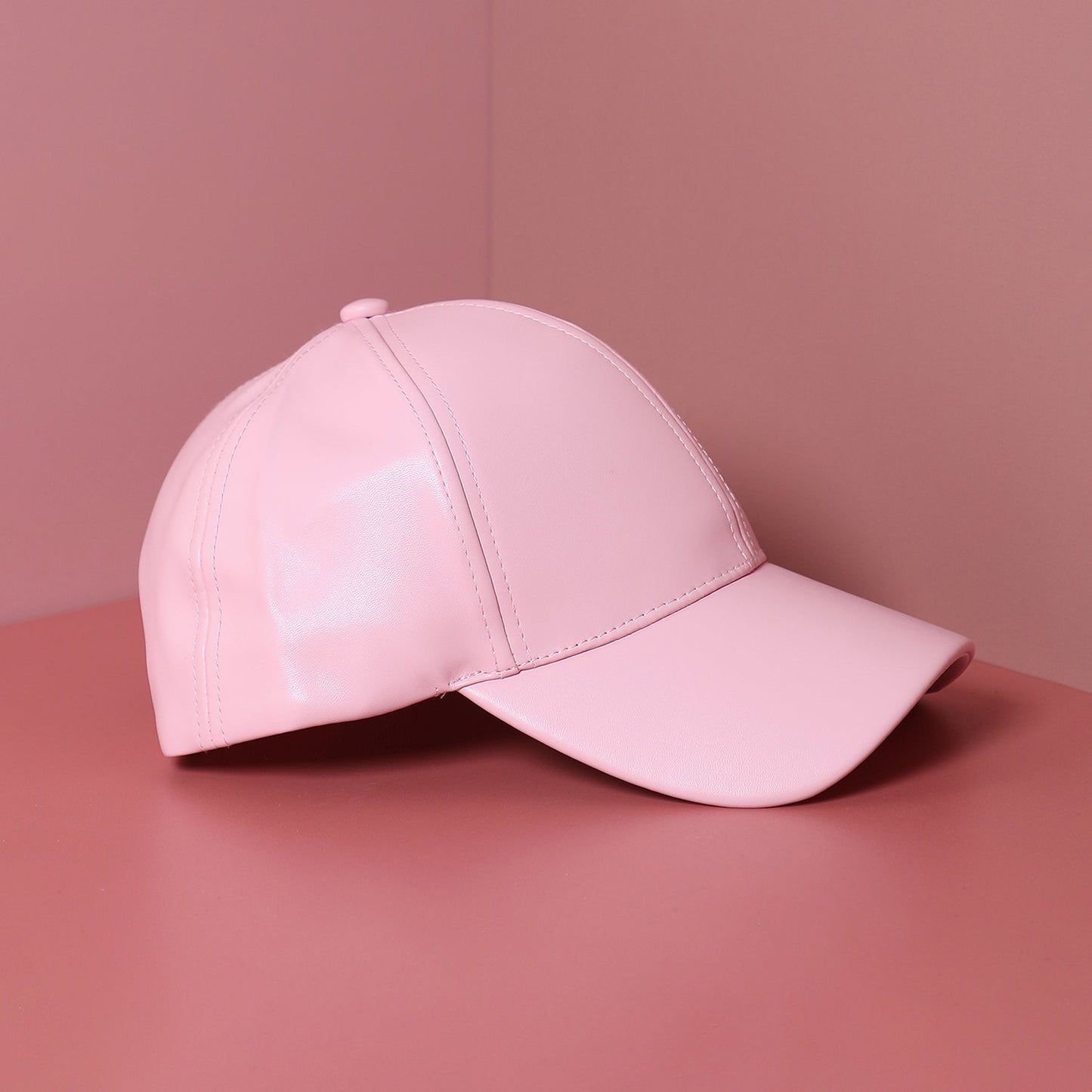 Pink Solid Baseball Cap