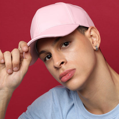 Pink Solid Baseball Cap
