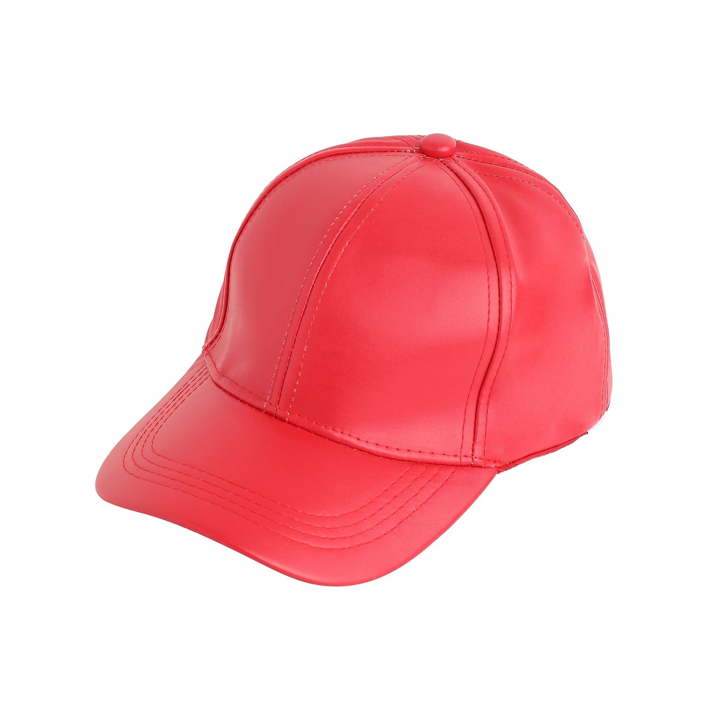 Red Solid Baseball Cap