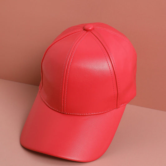 Red Solid Baseball Cap
