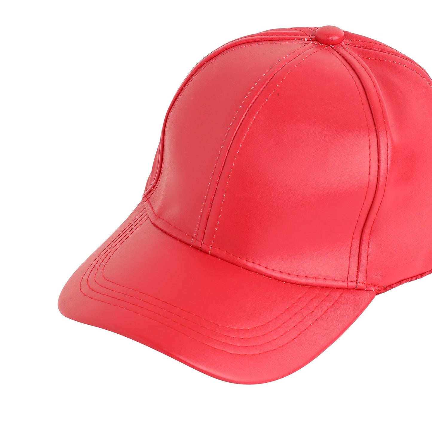Red Solid Baseball Cap