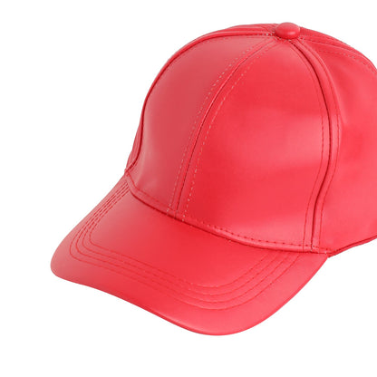 Red Solid Baseball Cap