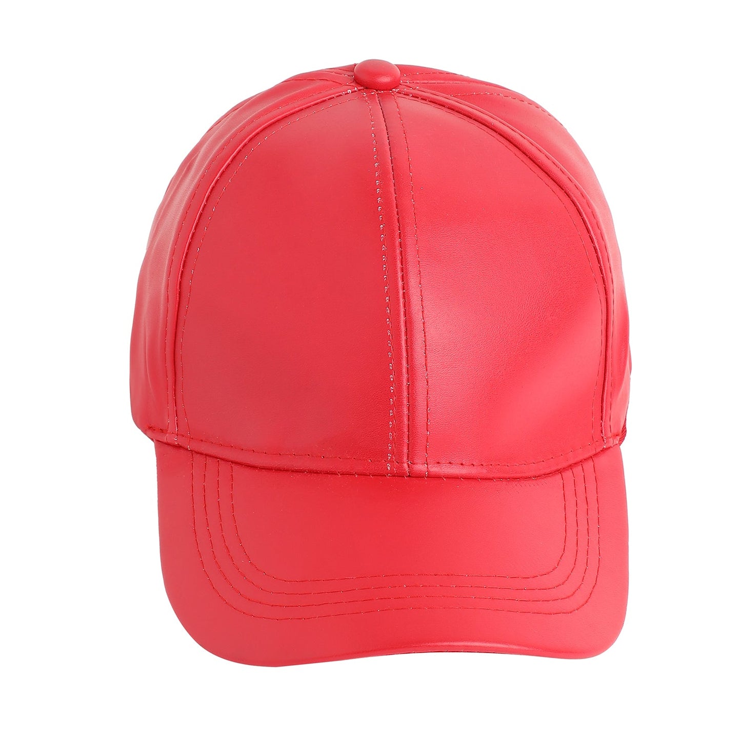 Red Solid Baseball Cap
