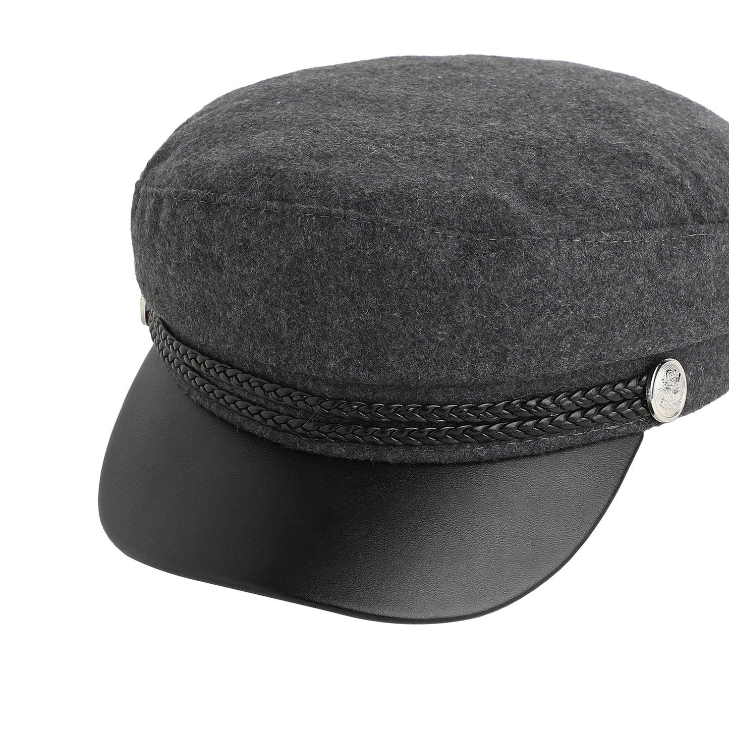 Solid Black Bretan Cap