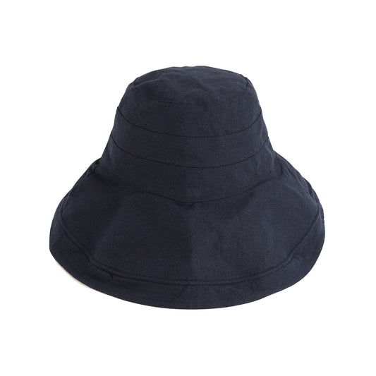 Blue Solid Bucket Hat