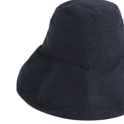Blue Solid Bucket Hat