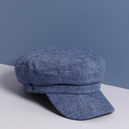 Solid Blue Bretan Cap