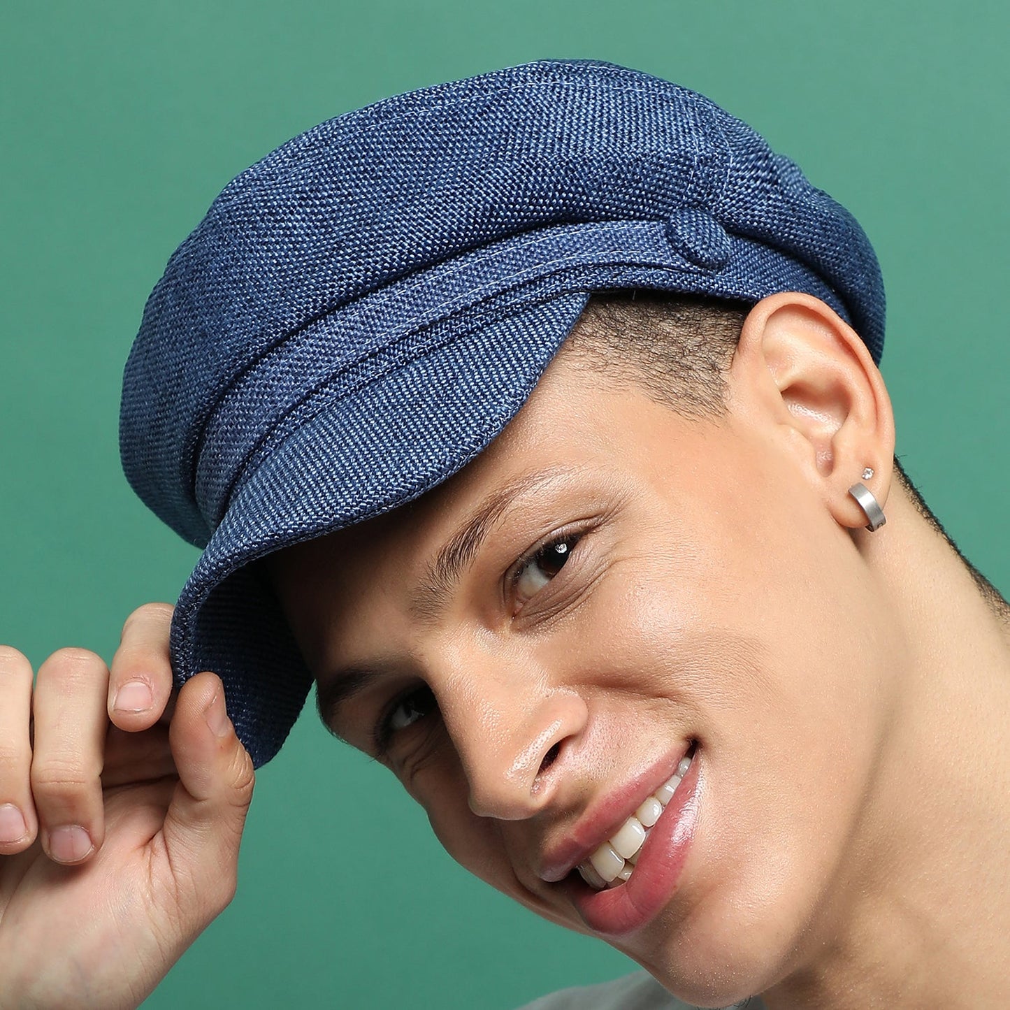 Solid Blue Bretan Cap