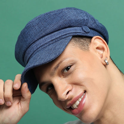 Solid Blue Bretan Cap