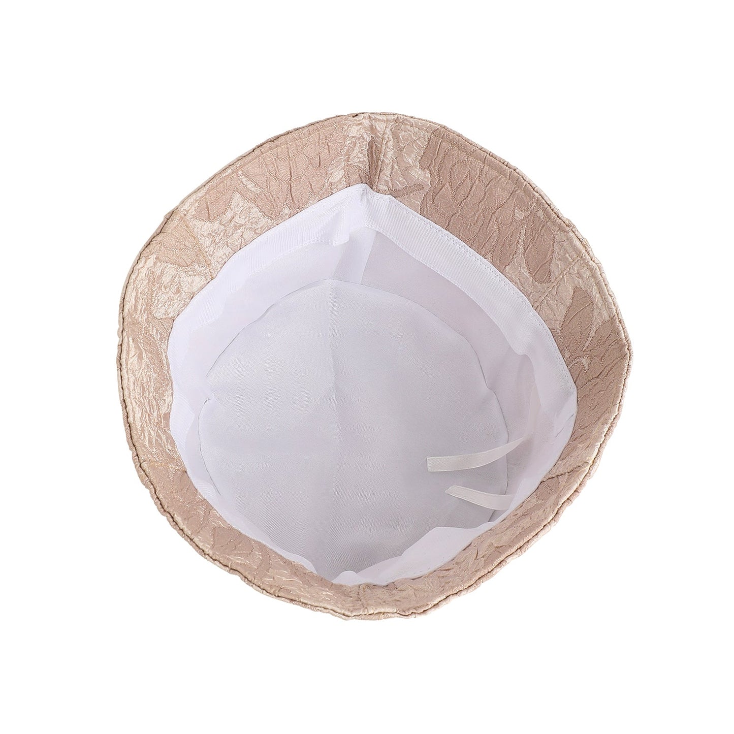 White Textured Bucket Hat