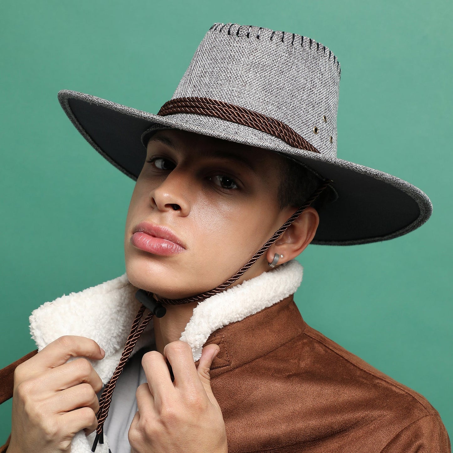 Grey Solid Cowboy Hat