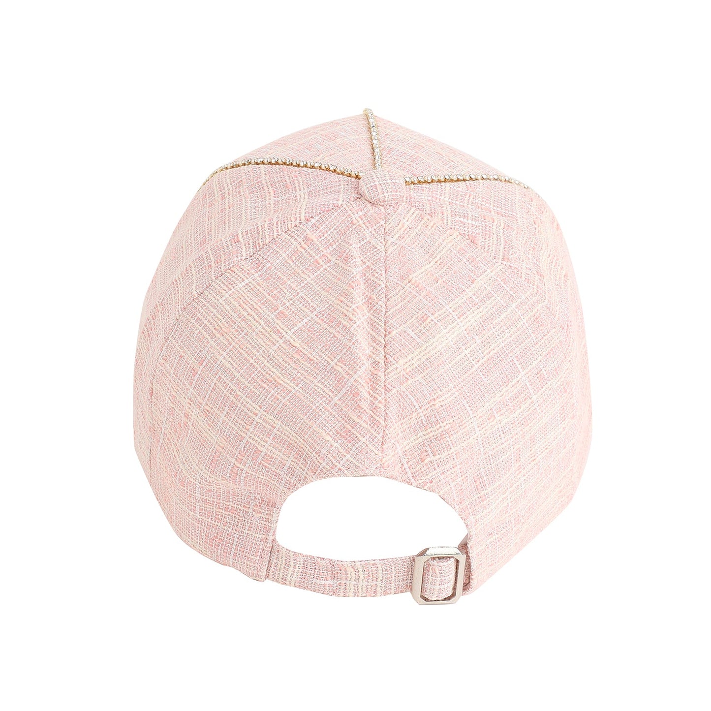 Beige Textured Baseball Cap