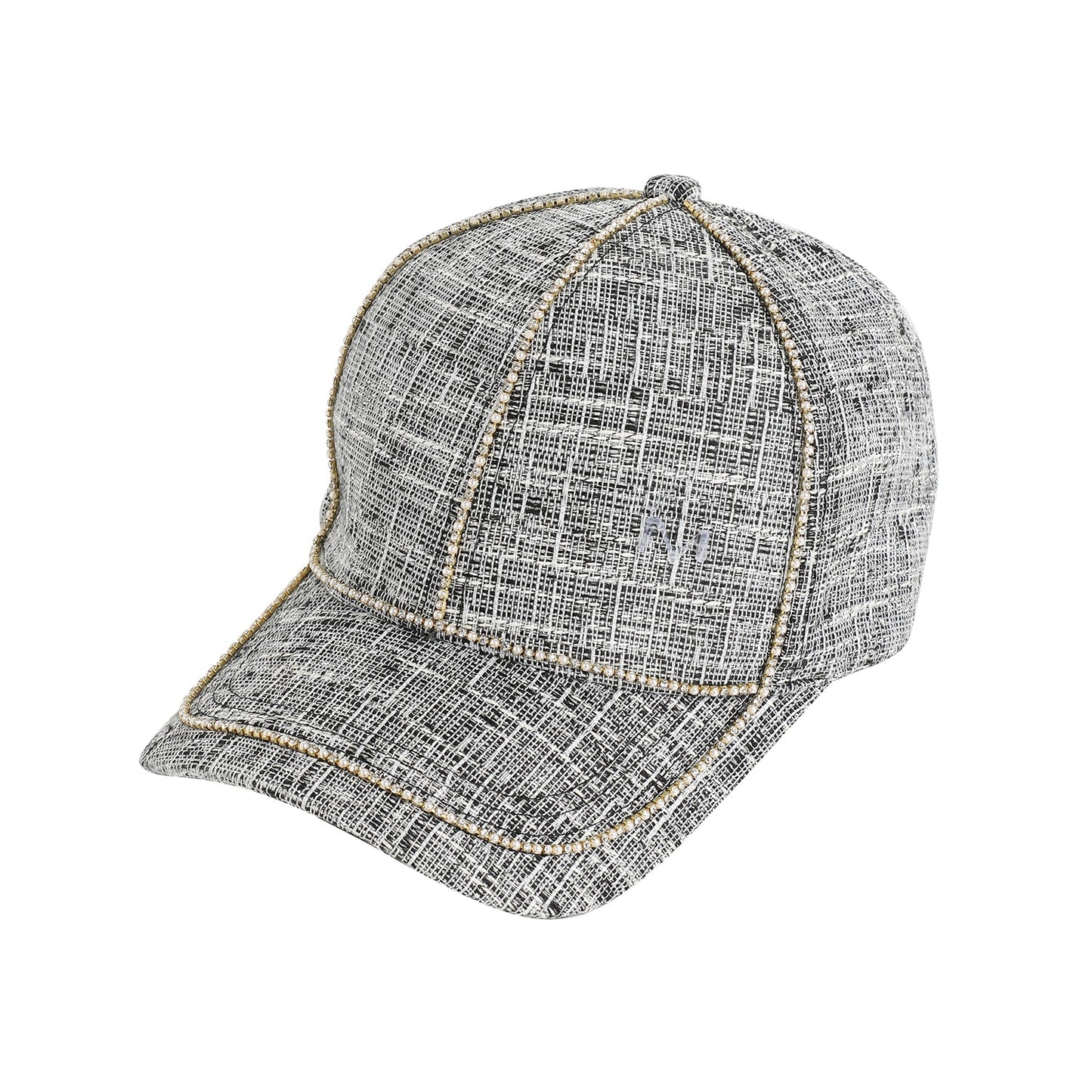 Grey Textured Baseball Cap