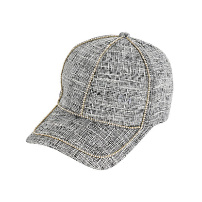 Grey Textured Baseball Cap