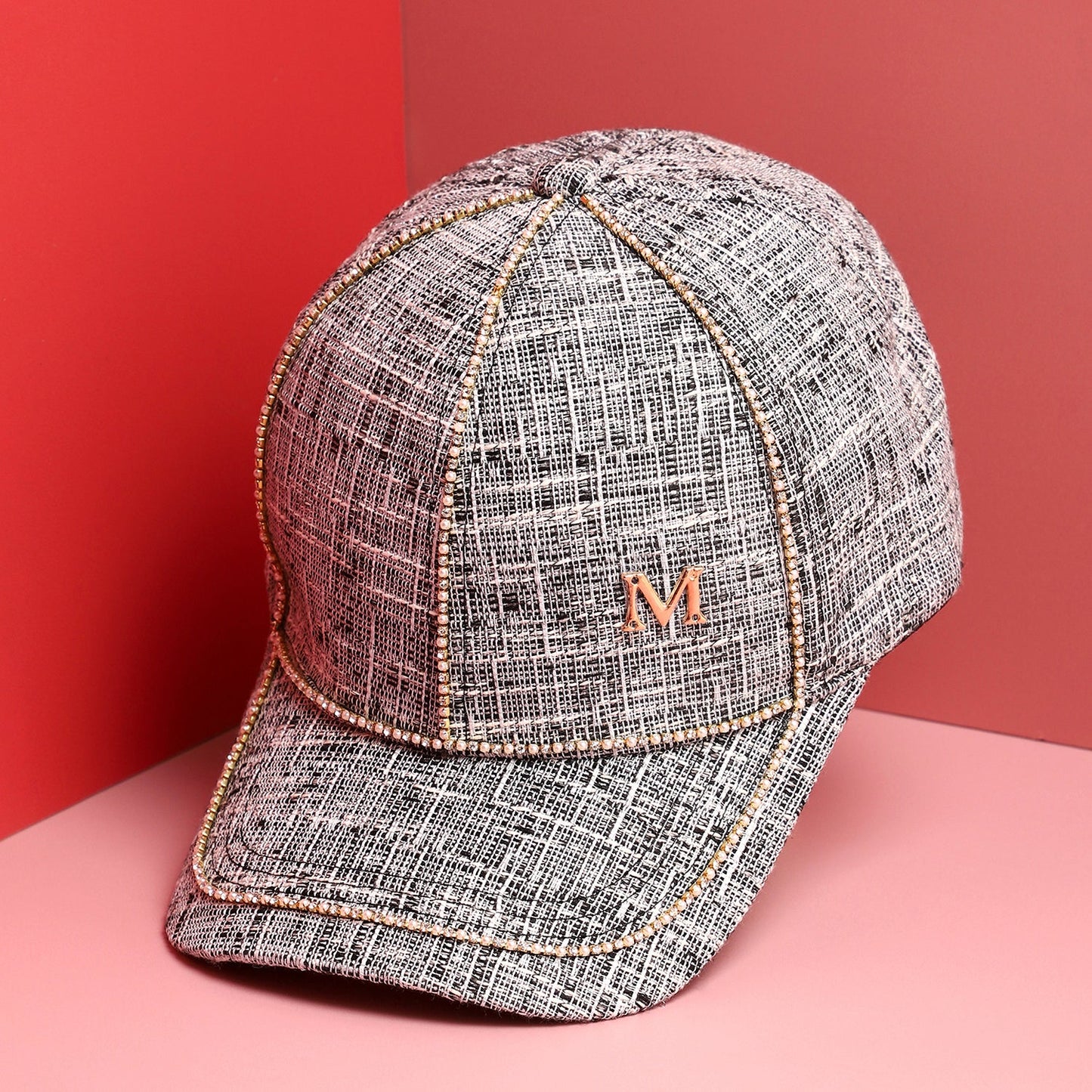 Grey Textured Baseball Cap