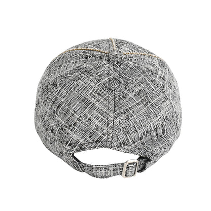Grey Textured Baseball Cap