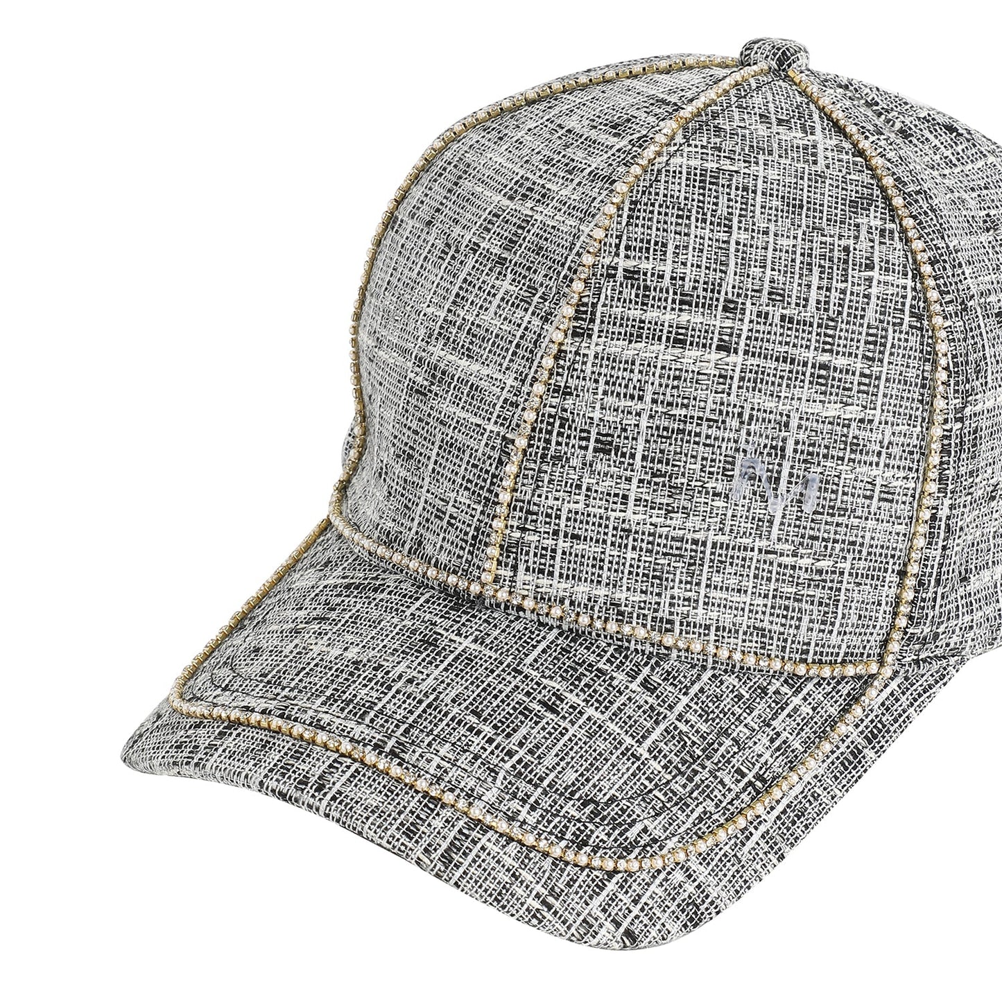 Grey Textured Baseball Cap