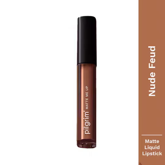 Pilgrim Matte Me Up Liquid Lipstick, Nude Feud 3 MILLI_LITRE
