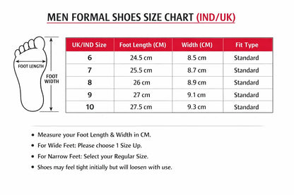 WUGO Latest Trendy Men Formal Shoes Office Shoes Outdoor Shoes Business Shoes For Men's & Boys - Black