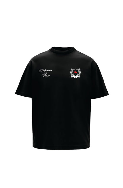 Adrenaline Rush Black Oversized Printed T-Shirt Main Character
