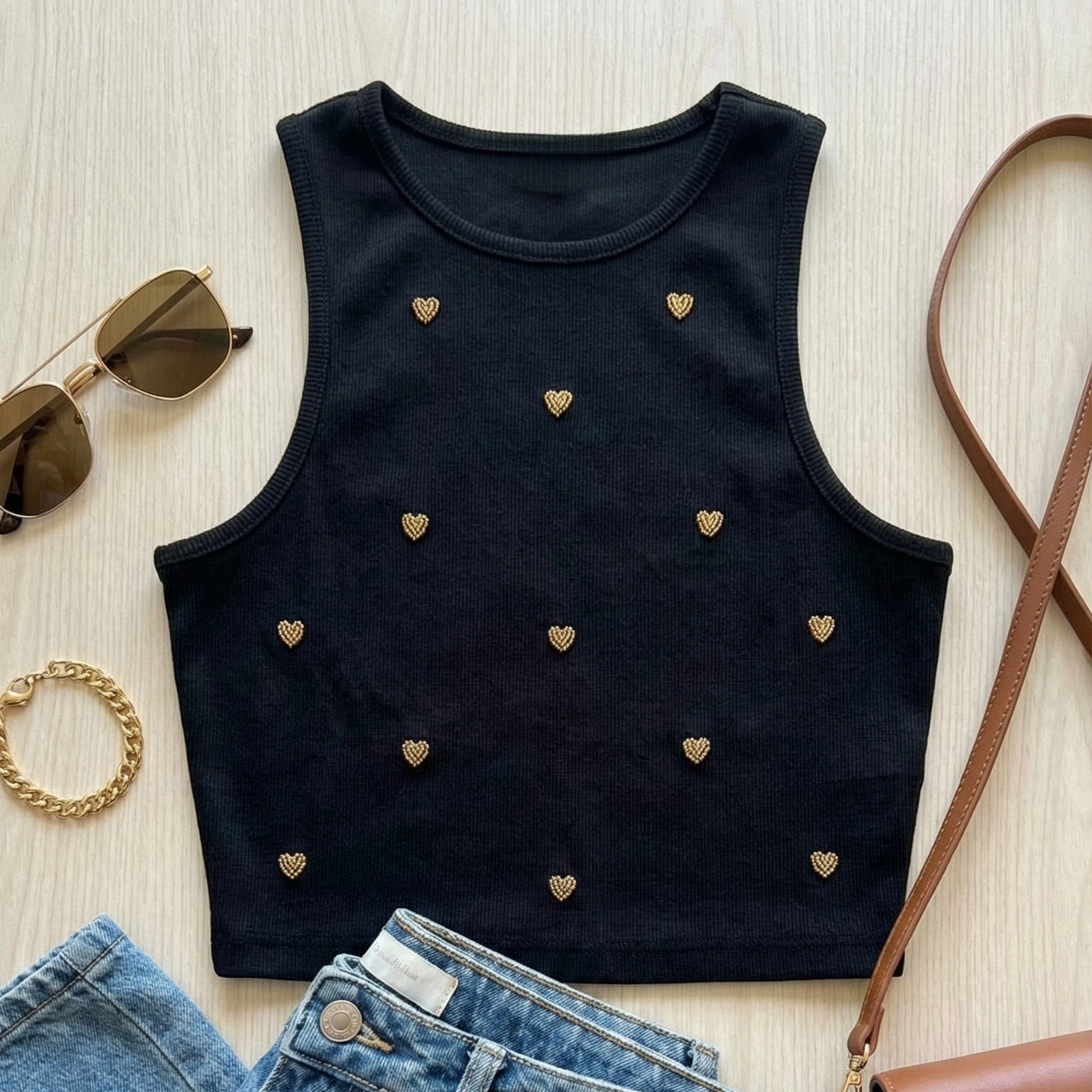Amore Tank Top (Black)