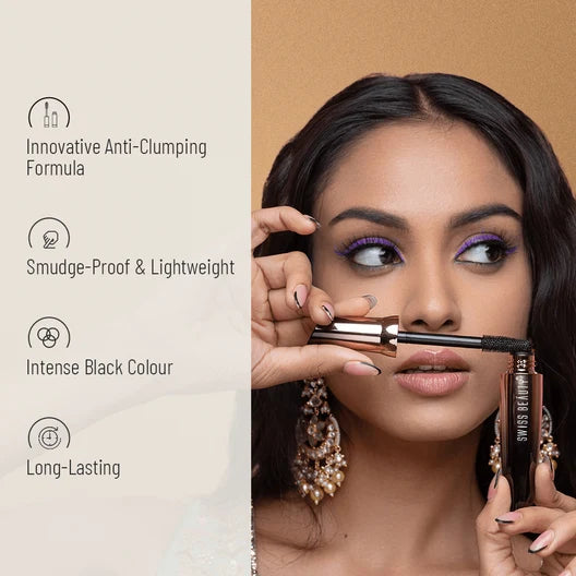 Swiss Beauty Lift & Curl Volume Lash 4D Waterproof Mascara - Black