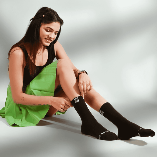 NFM Black - Crew Length Socks NOFOMO