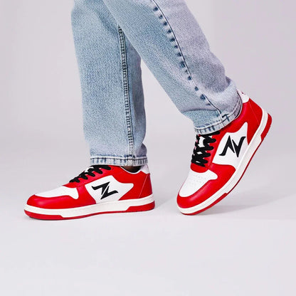Red Pulse Low Ankle Sneakers