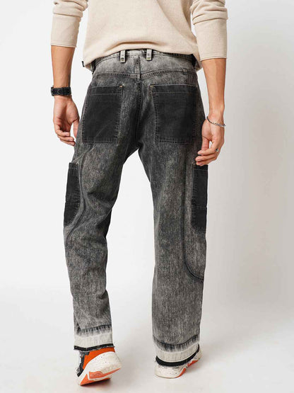 Men's Gray Scale Straight Fit B5IVE