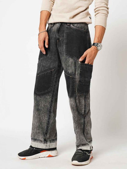Men's Gray Scale Straight Fit B5IVE