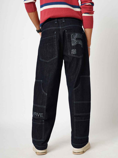 Men's Sketchy Blues Baggy Fit Jeans B5IVE
