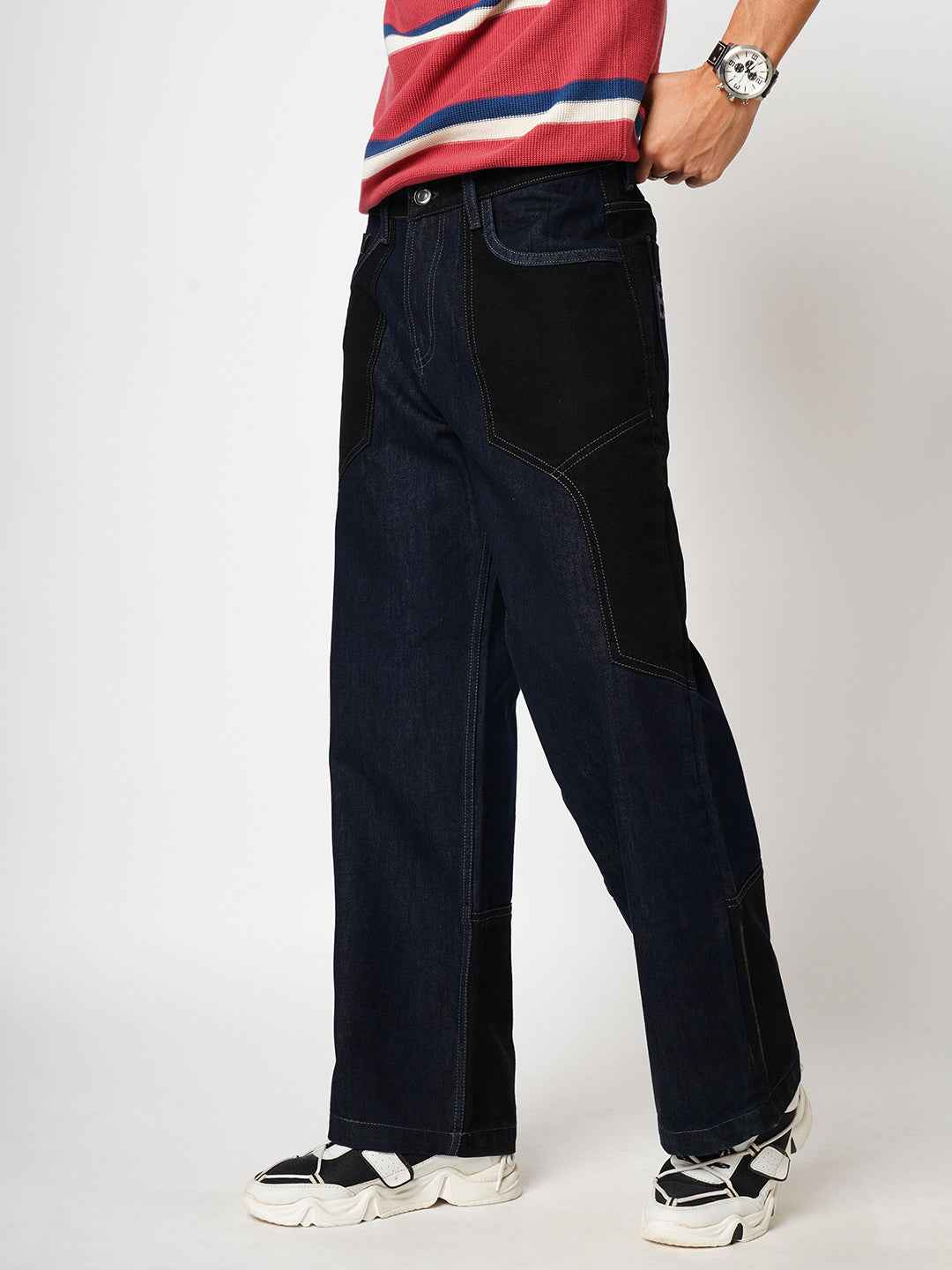 Men's Dark Remix Straight Fit Jeans B5IVE