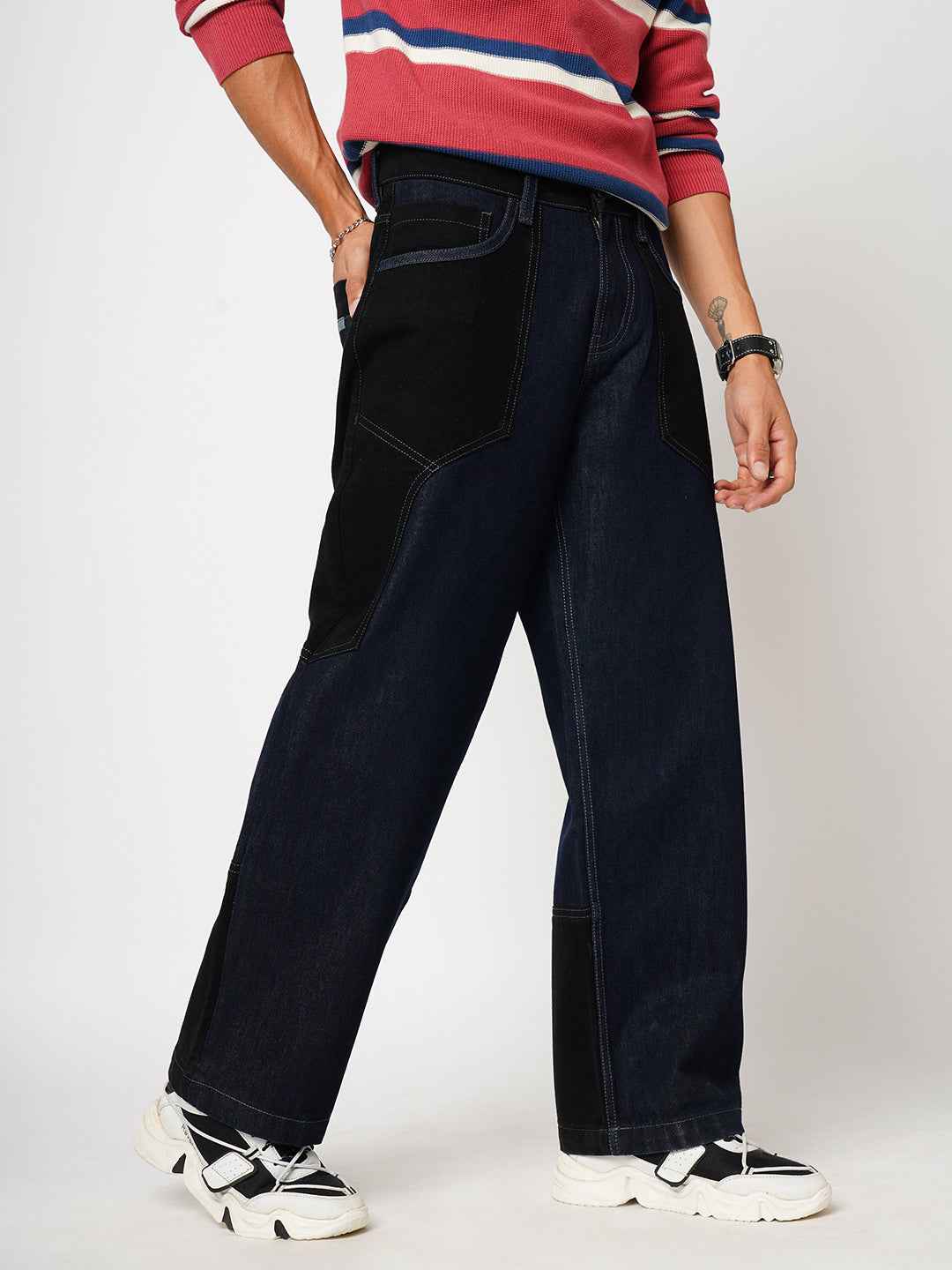 Men's Dark Remix Straight Fit Jeans B5IVE