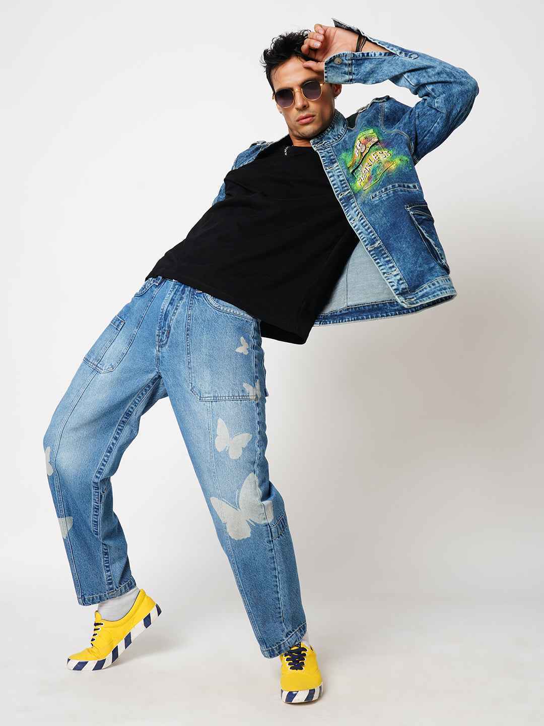 Men's Butterfly Effect Baggy Fit Jeans B5IVE