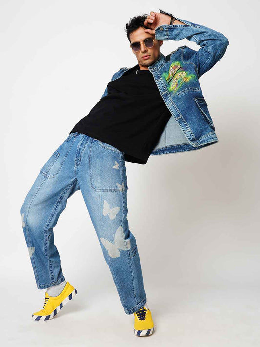 Men's Butterfly Effect Baggy Fit Jeans B5IVE