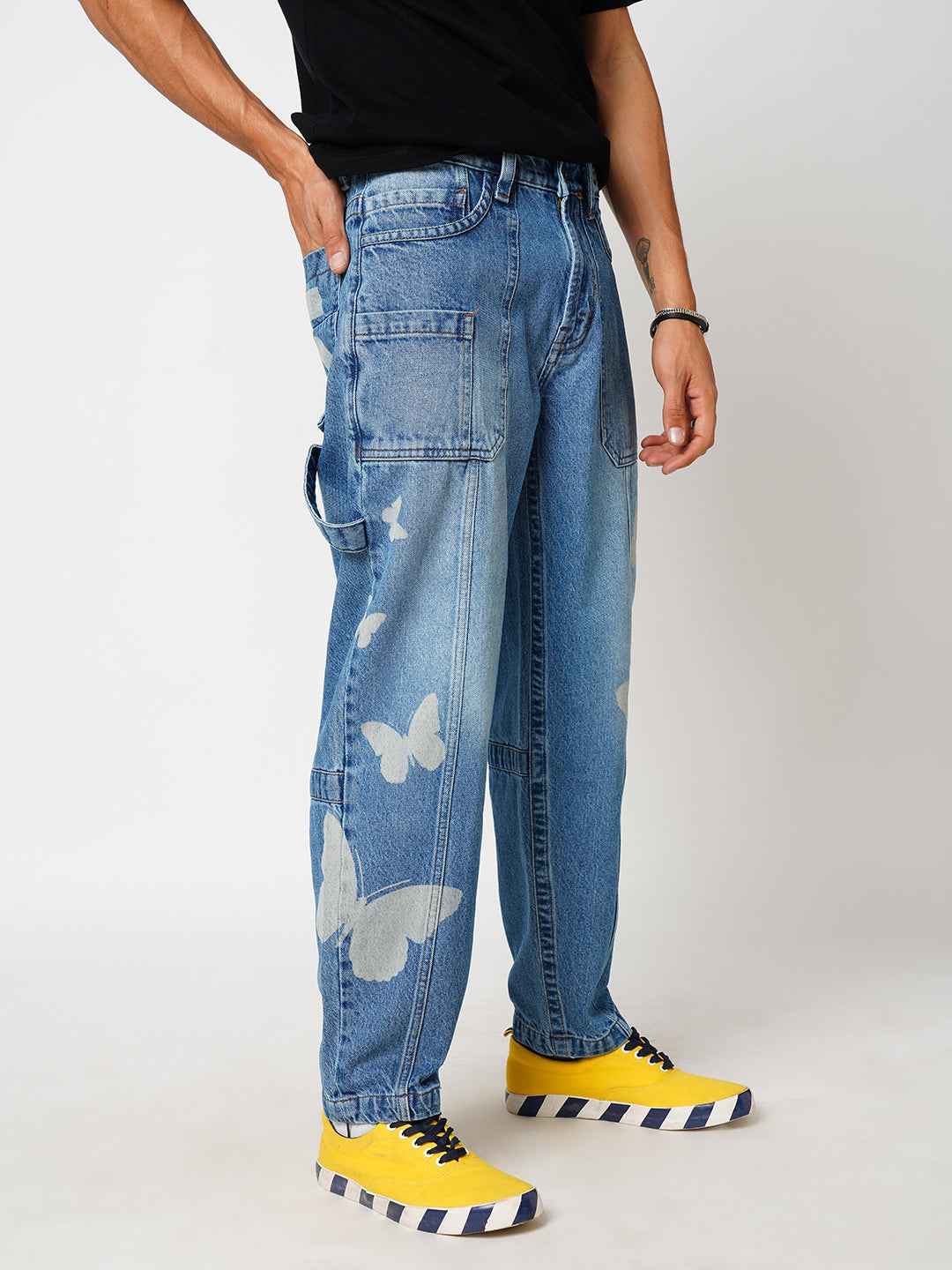 Men's Butterfly Effect Baggy Fit Jeans B5IVE