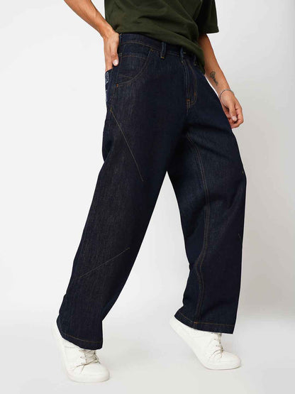 Men's Dart with Doodle Straight Fit Jeans B5IVE