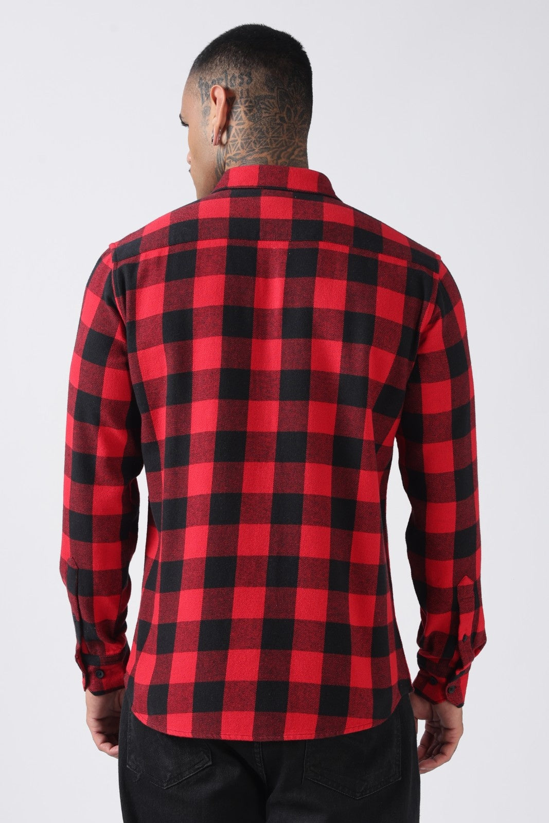 Red & Black Buffalo Check Casual Shirt Uri