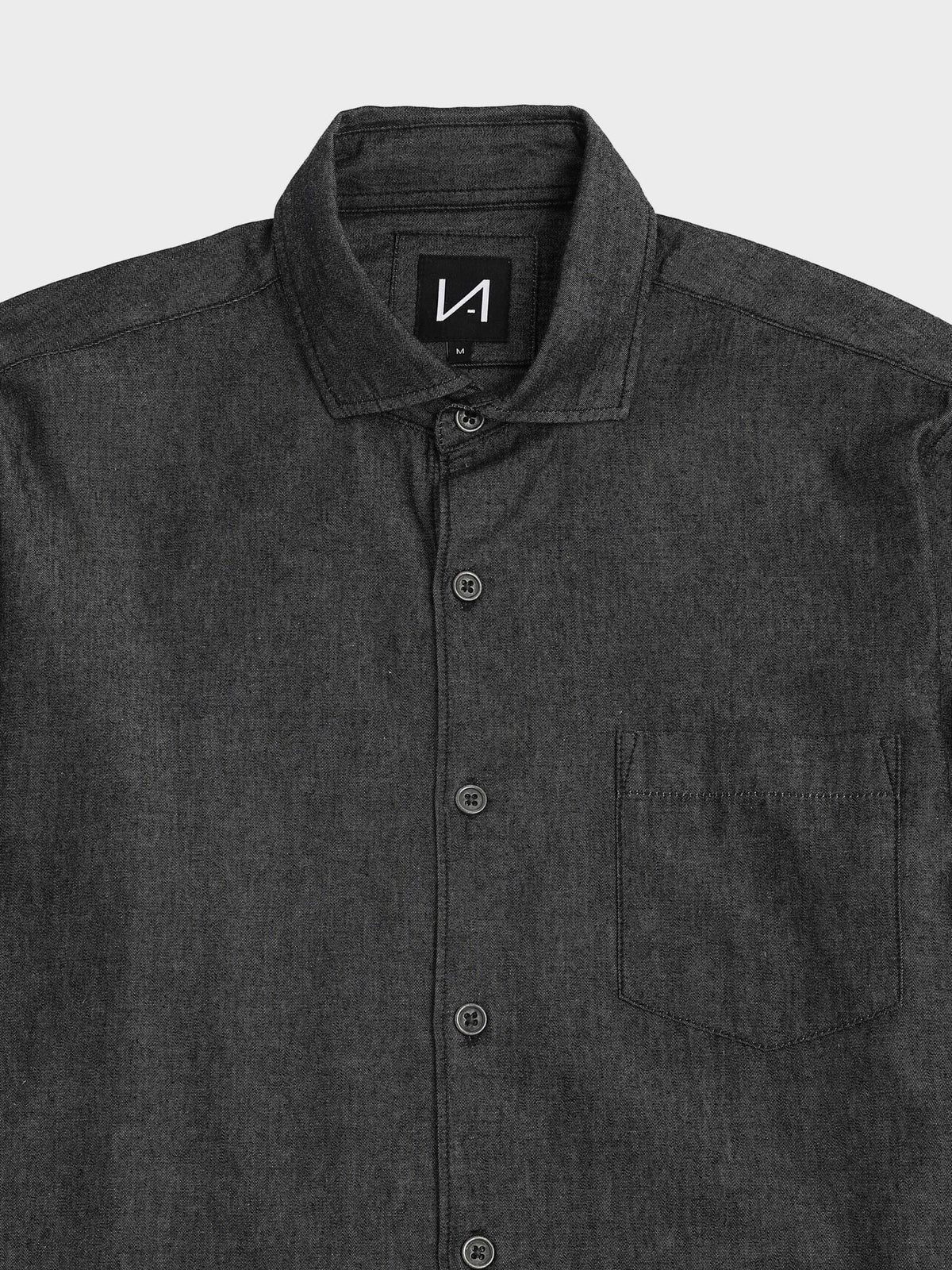 Vintage Denim Shirt - Dark Charcoal