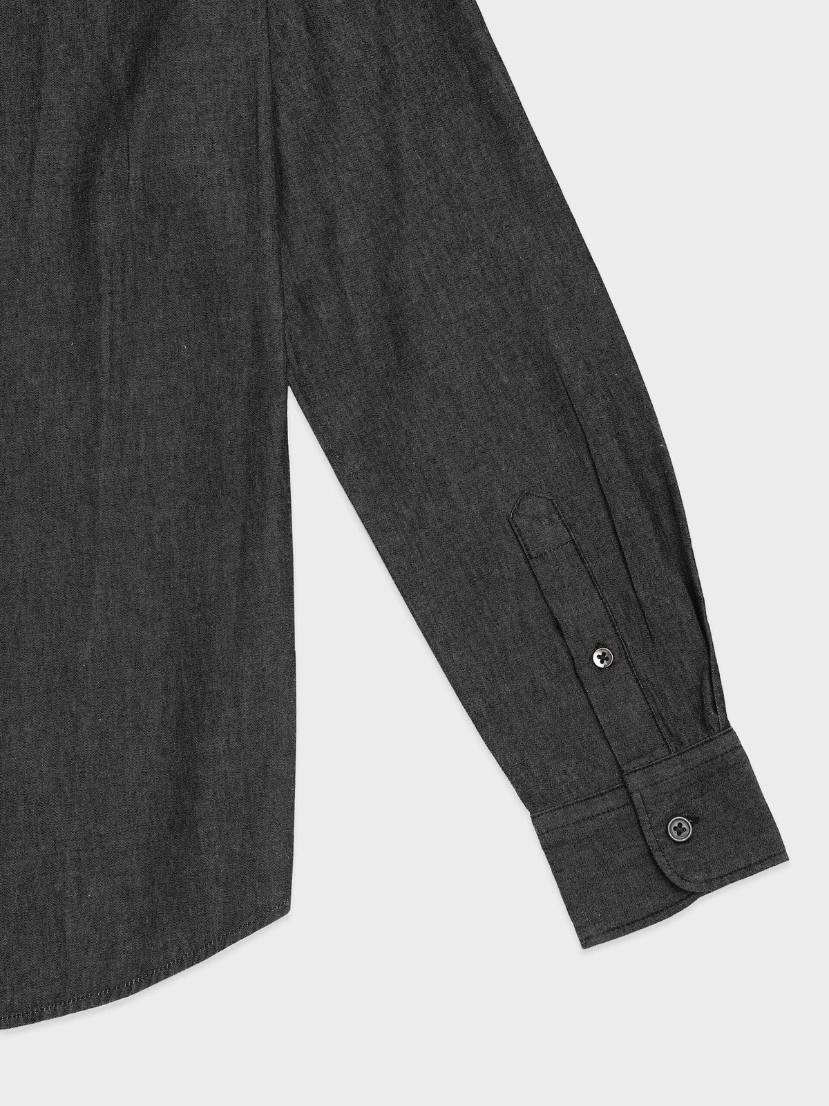 Vintage Denim Shirt - Dark Charcoal